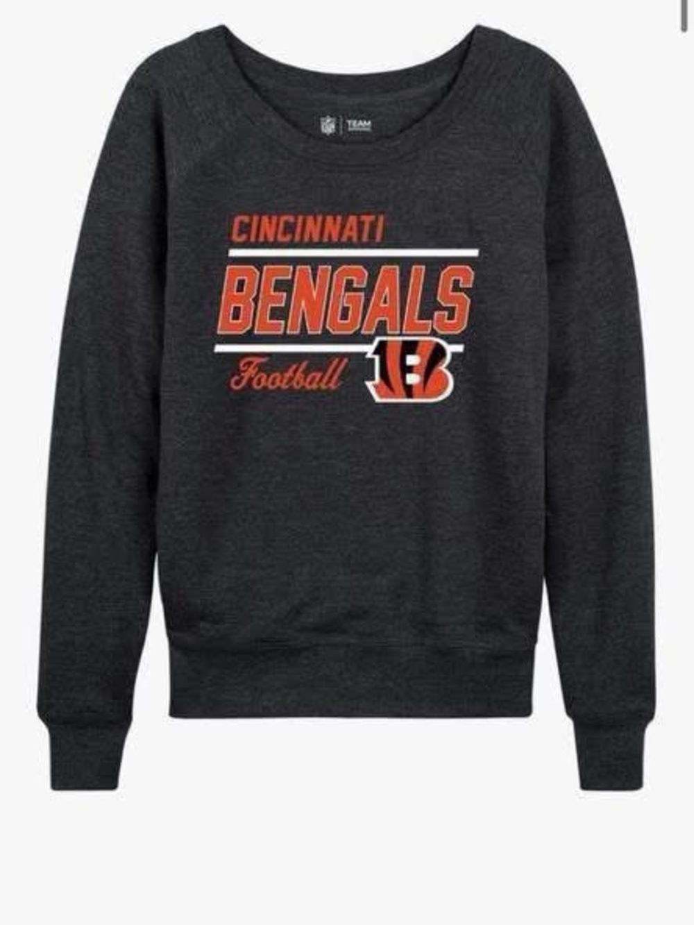 Cincinnati Bengals Men's Charcoal Crewneck Sweatshirt